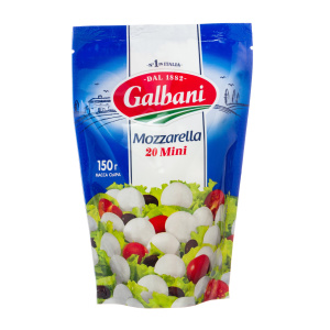 Сыр Моцарелла Мини Гальбани 45% 150г(6/1)