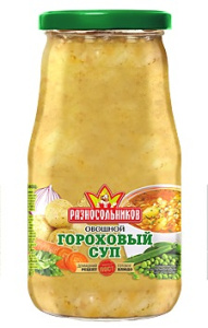 Суп Гороховый Овощной ТМ Разносольников 530гр 1/8