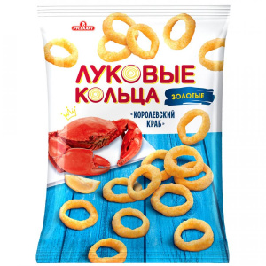 Луковые кольца Золотые (Королевский краб 100г 12ш) (НДС 10%)