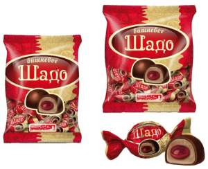 Конфеты "Шадо вишневое" с желейной начинкой Пакет 200г.