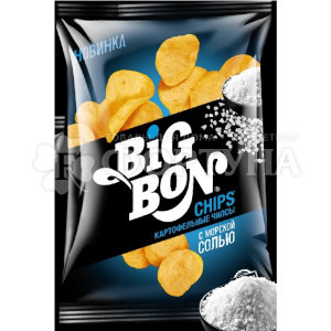 Чипсы из сырого картофеля (Морская соль) 75г BIGBON