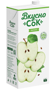 Яблочный сокосодержащий напиток 1,93л с крышкой (Slim НС) ВкусноСок