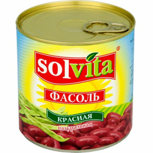 Фасоль "Solvita" красная в с/с 360 гр Еко