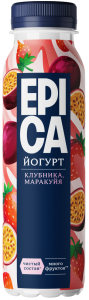EPICA Йогурт питьевой клубника/маракуйя 2,5% 260г БЗМЖ (2/6)
