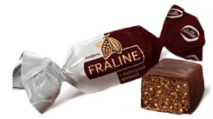 Конфеты "FRALINE" с вафельной крошкой фас. 1кг (1/6)