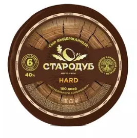 Сыр Стародуб Хард 40% 6мес выдержки 7,5кг ш/б, весовой