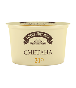 Сметана Брест-Литовск 20% 180г Савушкин(12/1)