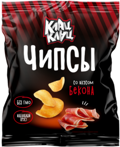 Чипсы Клац-Клац  со вкусом бекона 50 гр