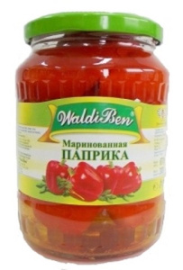 Паприка маринованная 650г ст/б Валдибен