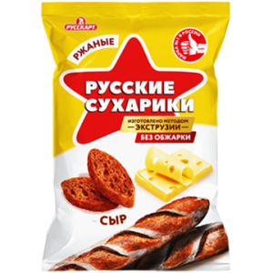 Русские сухарики ржаные (Сыр 50г 24ш)