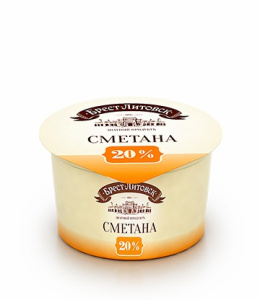 Сметана Брест-Литовск 20% 180г Савушкин(12/1)