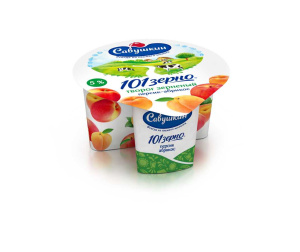 Творог зерн. 101 зерно+сливки персик/абрикос 5% 130г