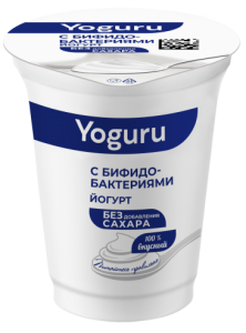 Йогурт YOGURU обогащ. бифидобактериями 1,5% стакан 310гр