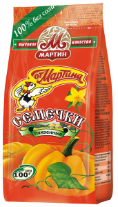 Семена тыквы неочищенные От Мартина без соли 100гр (1/20)