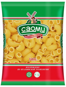 Макароны №15 Рожки 900г Саоми