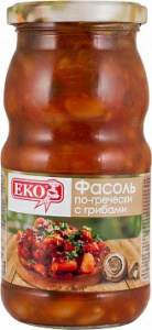 Фасоль с грибами по-гречески 510 гр Еко