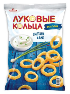 Луковые кольца Золотые (Лук и сметана 40г 26ш) (НДС 10%)