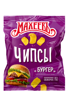 Чипсы картофельные Махеевъ со вкусом Бургера 80гр 1/18