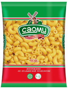 Макароны №8 Рожки 900г Саоми