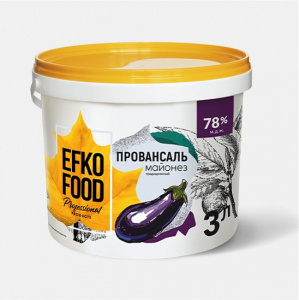 Майонез EFKO Food professional 78% ведро 3кг