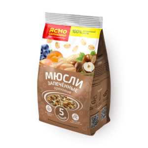 Мюсли запеченные Ореховые Ясно солнышко 250гр (1/10)