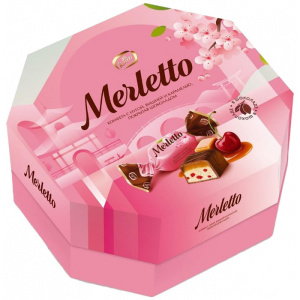 Конфеты в коробке "Merletto" с вишней 150г Конти