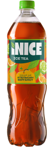 Холодный черный чай ИНАЙС со вкусом апельсина и бергамота б/а ПЭТ 1л (1/9)