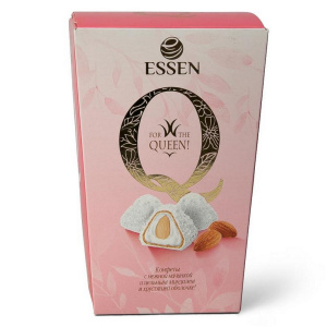 Конфеты "Q" со слив.нач.миндаль/кокос коробка 150г.