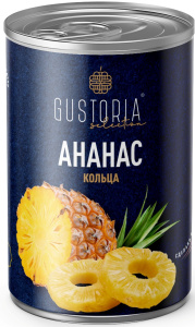 Ананасы кольца Gustoria 580мл 1/12