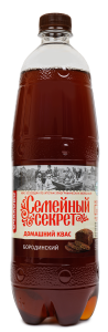 Квас "Семейный секрет. Домашний.Бородинский" ПЭТФ 1,0 л. (9 шт. в уп.)