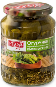 Огурчики марин.баварские (6-9см) 680 гр Еко