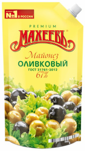 Майонез "Оливковый" 67% 380г д/п