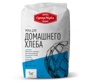 Мука пшеничная хлебопек. в/с для домашнего хлеба 1кг (1/10)