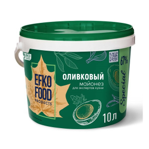 Майонез EFKO Food Special Оливковый 67% ведро 10л