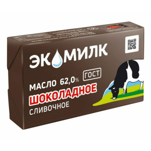 Масло сливочное Шоколадное 62% 180г Экомилк 1/13