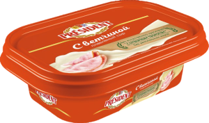 Сыр плав. с ветчиной 45% 200г Президент(16/1)