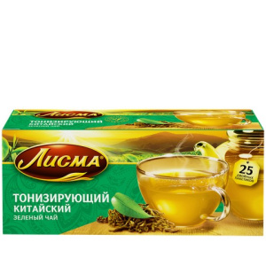 Чай Лисма Тонизирующий  зеленый 25*37,5г