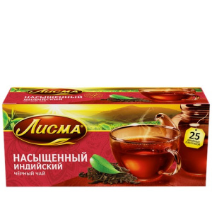 Чай Лисма Насыщенный черный 25*45г