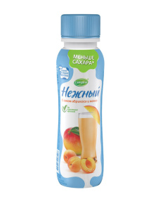 Напиток йогурт "Нежный" с соком абр-манго 0,1% 285г бут.