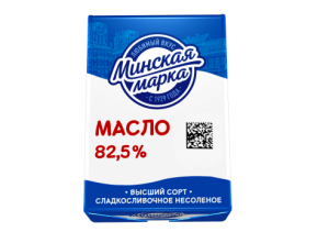 Масло слив. Минская марка 82,5% 180гр 1/20