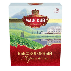 Чай Майский Высокогорный черный 100*200г