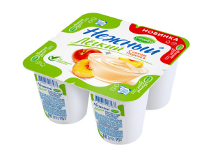 Йогурт "Нежный" с соком персика 0,1% 95г(24/4)