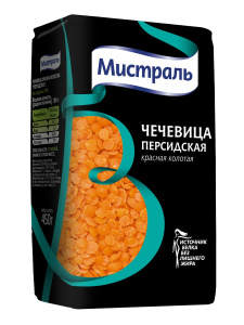 Чечевица Мистраль красная колотая Персидская 450гр
