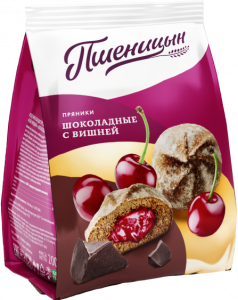 Пряники Шоколадные с вишней 0,2кг