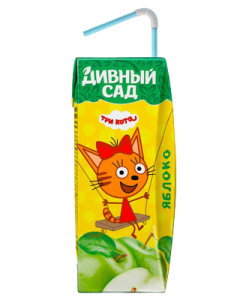 Нектар яблочный Три кота (Slim Leaf) Дивный сад 0,2л