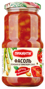 Фасоль печеная в томатном соусе 470гр (1/6)