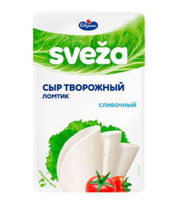 Сыр творожный Сливочный 60% 150г (слайс.нарезка) Савушкин