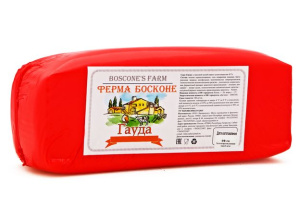 Гауда оригин. сычужный прод. 50% Ферма Босконе брус (4 кг) (Г), весовой