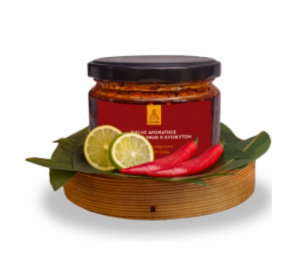 Ароматное масло с мякотью чили и кунжутом Thai Chef 150гр