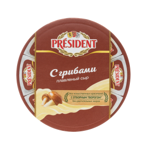 Сыр плав. с грибами 45% 140г Президент